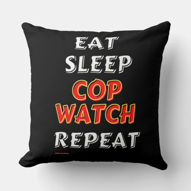 dekorativ kudde "EAT, SLEEP.." (Framsida)