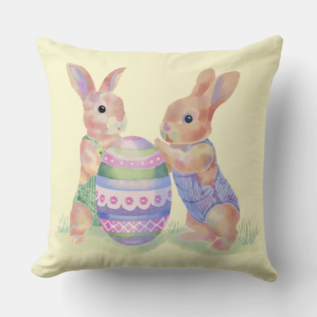 Dekorativ kudde Egg Bunnies (Framsida)