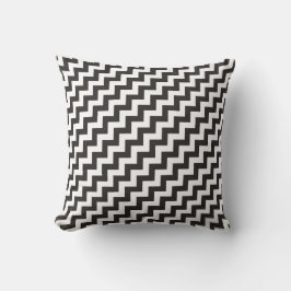 Dekorativ kudde eller Cushion, Black and White Che