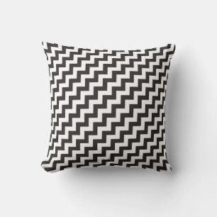 Dekorativ kudde eller Cushion, Black and White Che