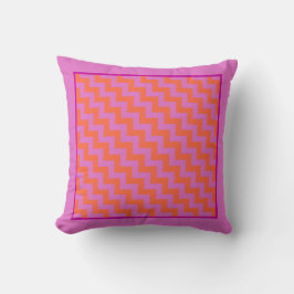 Dekorativ kudde eller Cushion, Magenta, Orange Che
