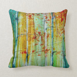 dekorativ kudde - Fall Decor - Birch Träd