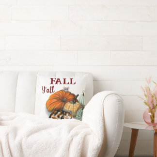 Dekorativ kudde, fall, med Calico Cat, mus, pumpki Kudde