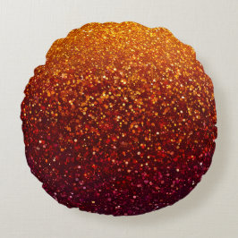 Dekorativ kudde, färgad Glitter Art Round Rund Kudde