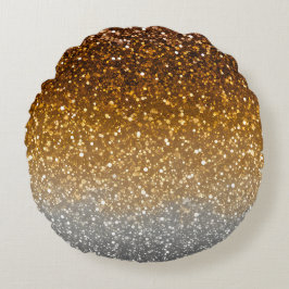 Dekorativ kudde, färgad Glitter Art Round Rund Kudde