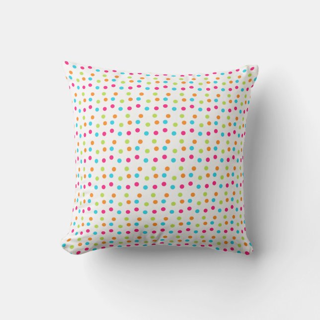 Dekorativ kudde/flera Färgader Polka dots Kudde (Framsida)