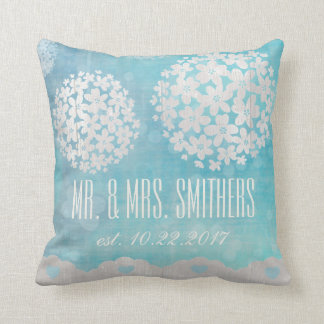 Dekorativ kudde för blommigt för personligt