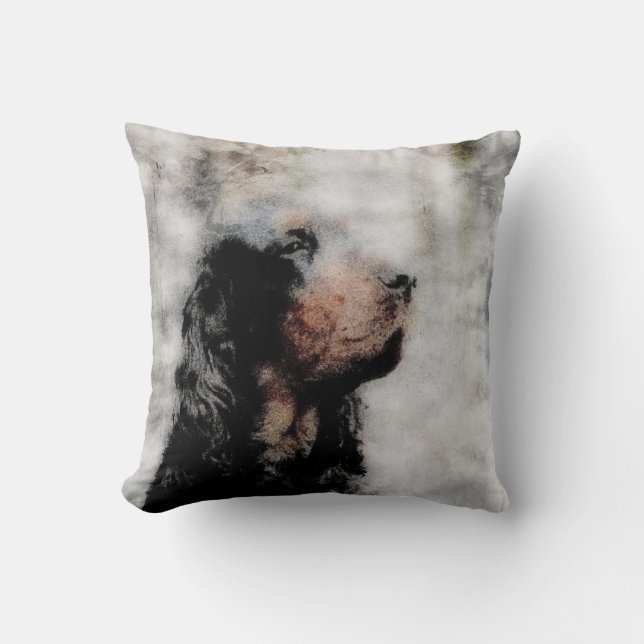 Dekorativ kudde för Gordon Setter (Framsida)