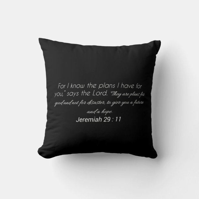Dekorativ kudde för Jeremiah 29:11Scripture (Framsida)