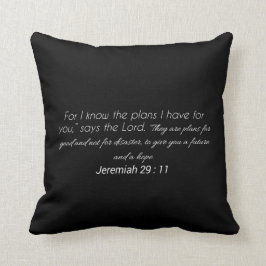 Dekorativ kudde för Jeremiah 29:11Scripture