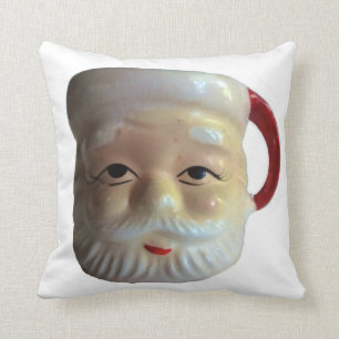 Dekorativ kudde för jul för vintageSanta mugg