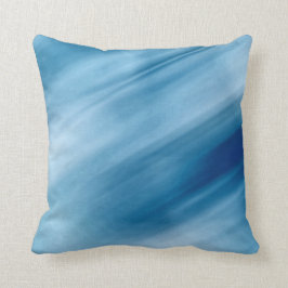 Dekorativ kudde för konst för blåttvattenfall
