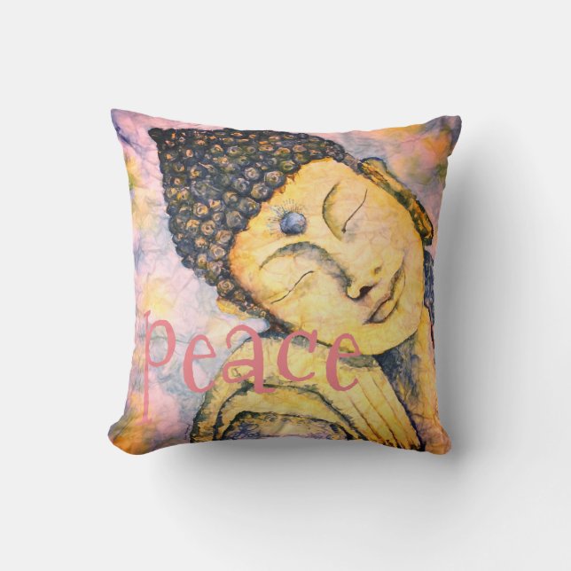 Dekorativ kudde för konst för fredBuddha (Framsida)