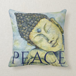 Dekorativ kudde för konst för fredBuddha