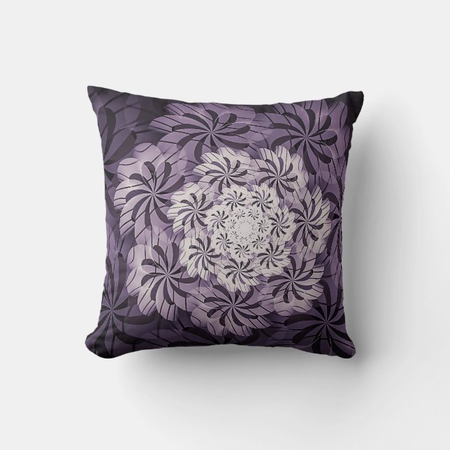 Dekorativ kudde för konst för mauve- & (Framsida)