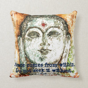 Dekorativ kudde för konst för vattenfärg för