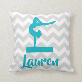 Dekorativ kudde för krickagrå färggymnastik