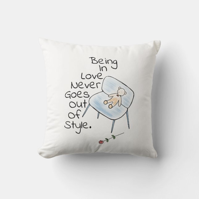 Dekorativ kudde för leksak för kärlekbabybjörn (Framsida)