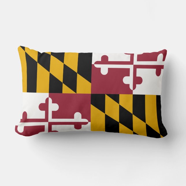 Dekorativ kudde för Maryland flaggaLumbar (Framsida)