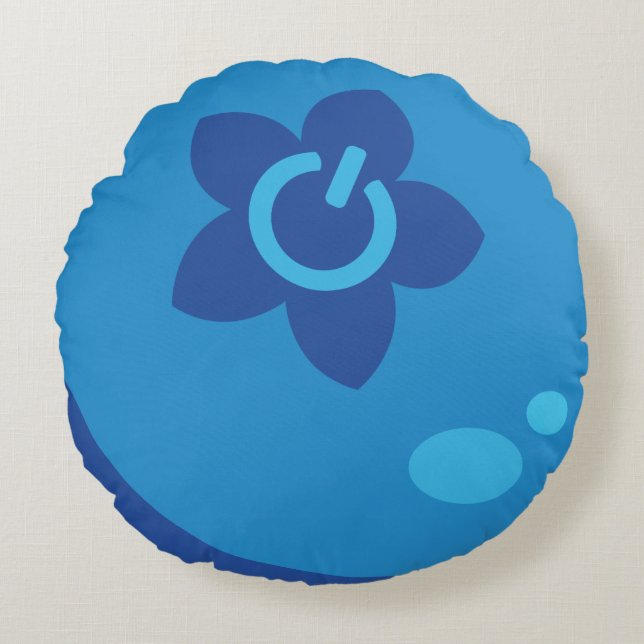 Dekorativ kudde för massmediabärrunda (Framsidan)