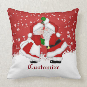 Dekorativ kudde för MistletoeSanta jul