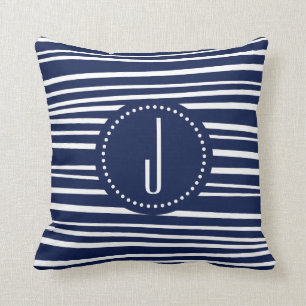 Dekorativ kudde för Monogramblåttrand