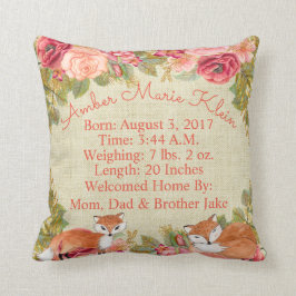 Dekorativ kudde för räv för skogsmark för