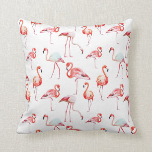 Dekorativ kudde för rosa Flamingo för strandhus