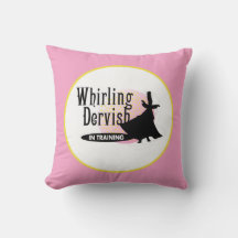 Dekorativ kudde för rosa och svart flickor