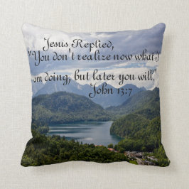 Dekorativ kudde för Verse för berglandskapbibel