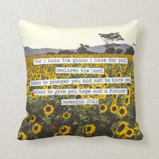 Dekorativ kudde för Verse för solrosJeremiah bibel