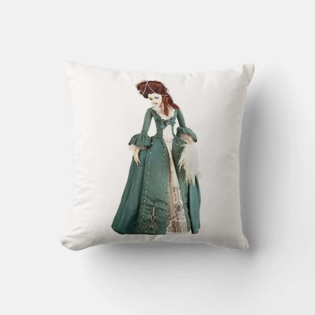Dekorativ kudde Grönt Victorian Woman (Framsida)