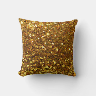 Dekorativ kudde/Guld Glitter Kudde