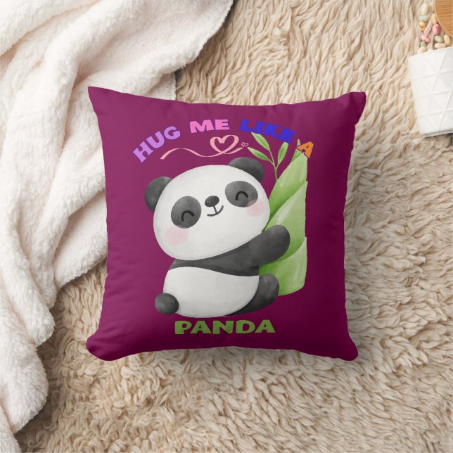 Dekorativ kudde - Hug mig som en Panda 🐼 (Filt)