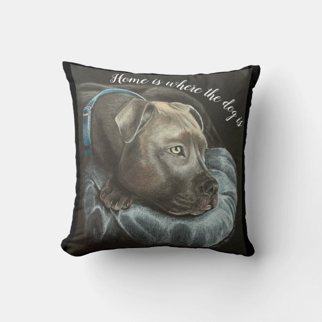 dekorativ kudde hund kärlek (Framsida)