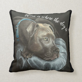 dekorativ kudde hund kärlek