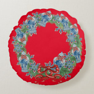 Dekorativ kudde i Burk vid jul Chinoiserie Ginger