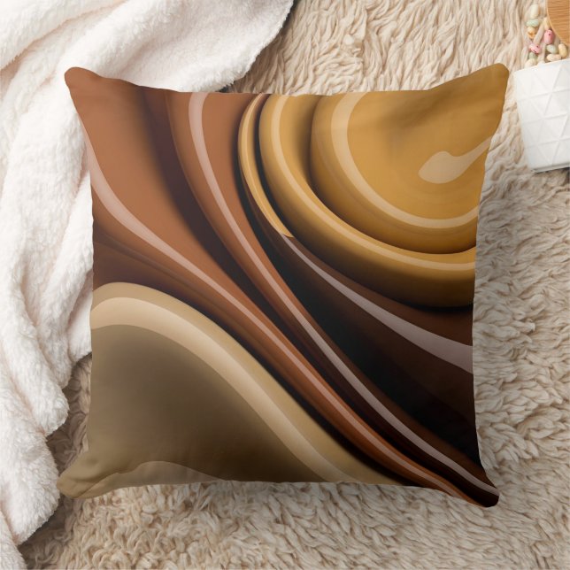 Dekorativ kudde i snyggt abstrakt grafik (Filt)