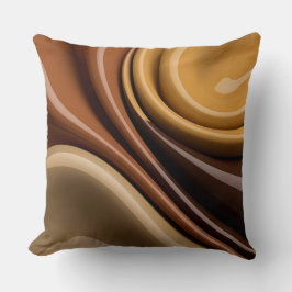 Dekorativ kudde i snyggt abstrakt grafik