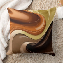 Dekorativ kudde i snyggt abstrakt grafik