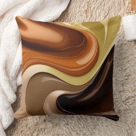 Dekorativ kudde i snyggt abstrakt grafik