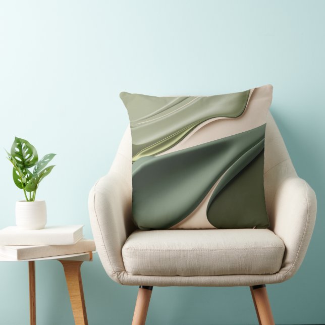 Dekorativ kudde i snyggt abstrakt grafik (Stol)