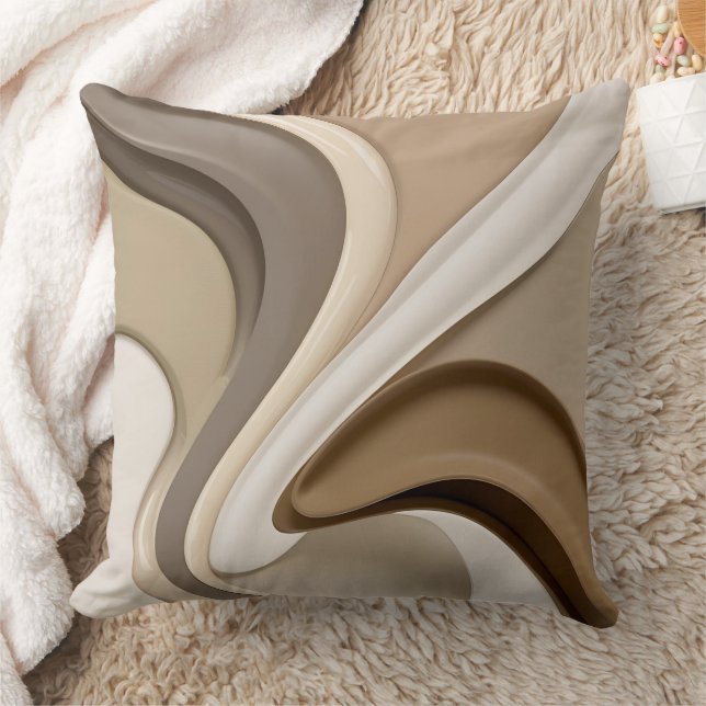 Dekorativ kudde i snyggt abstrakt grafik (Filt)