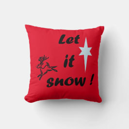 Dekorativ kudde "Låt det snöa!"