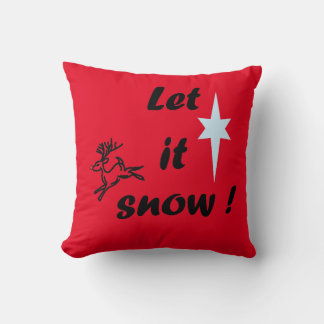 Dekorativ kudde "Låt det snöa!"
