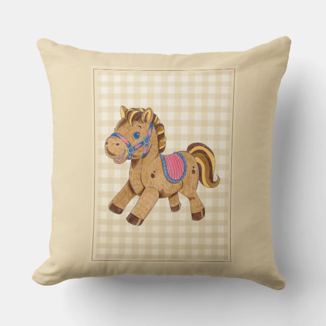 Dekorativ kudde Leksak Horse (Framsida)