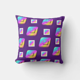 Dekorativ kudde Lila Pastel Squares