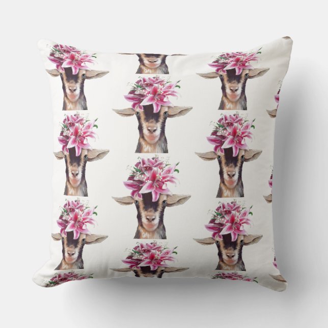 Dekorativ kudde Lily, Goat (Framsida)