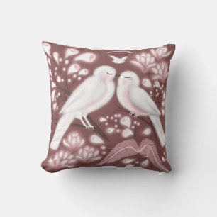 Dekorativ kudde love birds