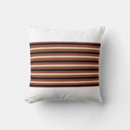Dekorativ kudde med Brown/Beige/Black Rand